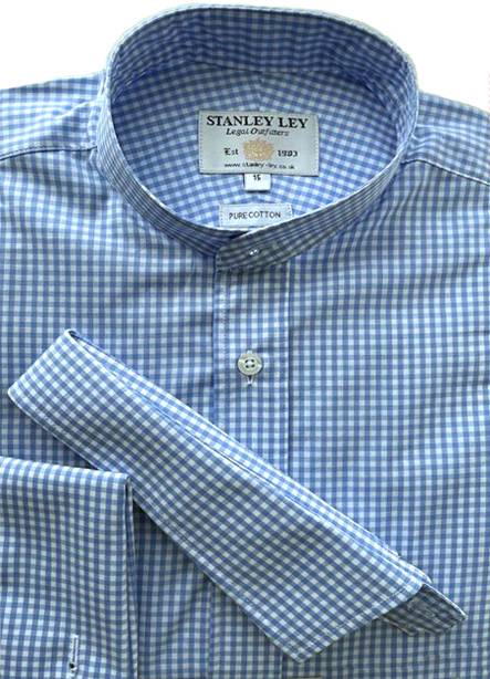 Pale Blue Gingham Check
